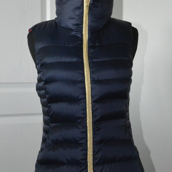 Lilly Pullitzer Allie Packable Midnight Puffer Down Feather Filled Vest XS - Picture 1 of 8